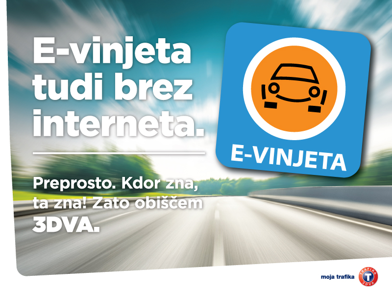 ❗️Od danes v trafikah 3DVA na voljo nove elektronske vinjete❗️☝️