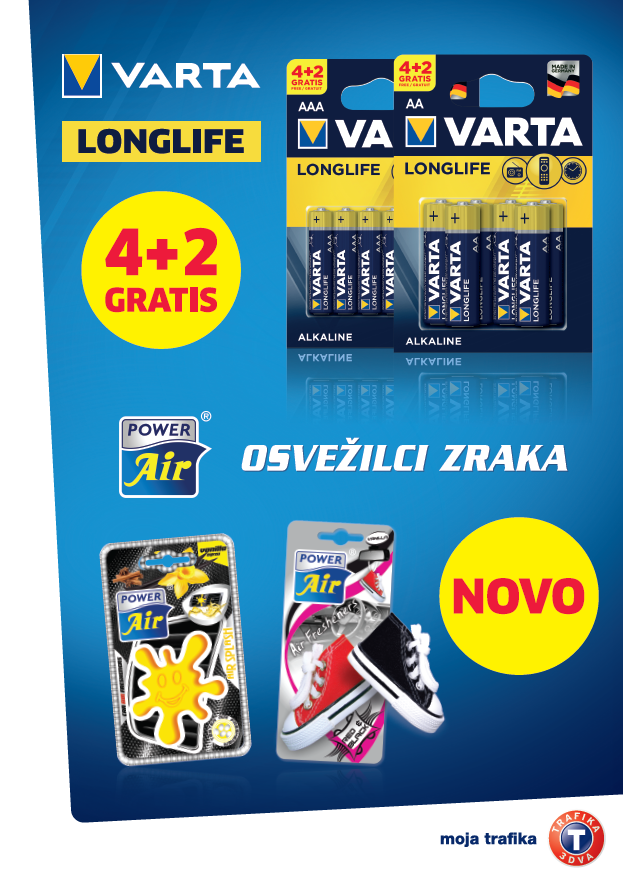 V mesecu decembru na voljo akcijsko pakiranje baterij Varta 4️⃣➕2️⃣ GRATIS 🔛🔝