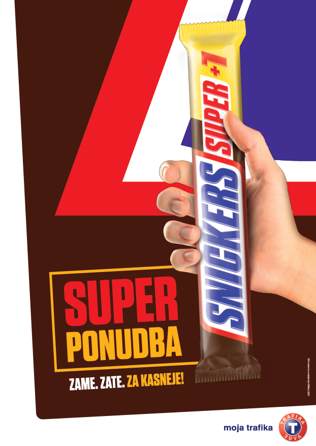 Super ponudba Snickers super + 1