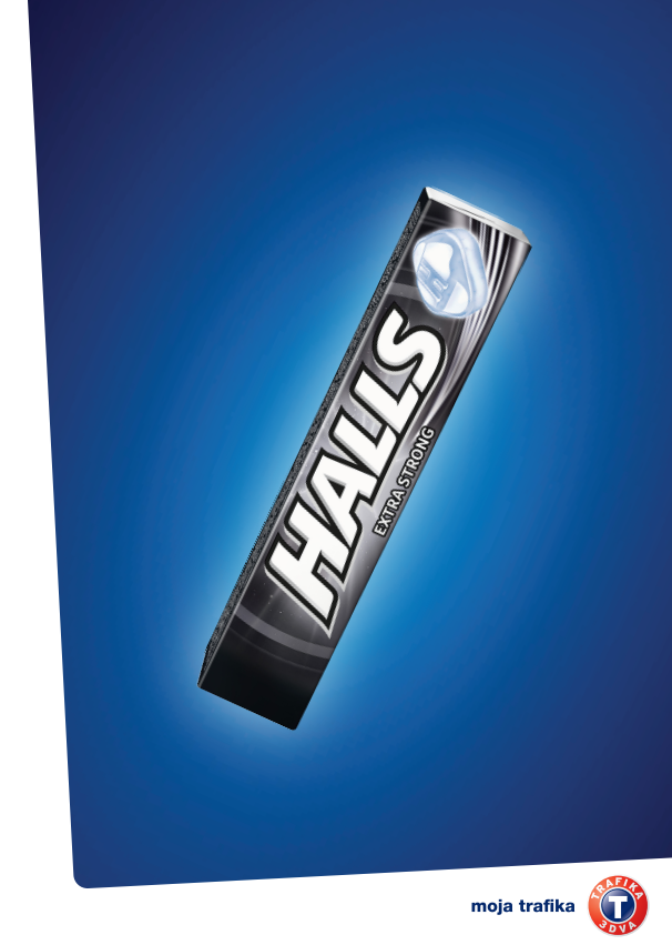 Halls bonboni v trafikah 3DVA