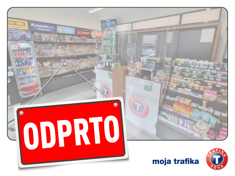V Celju, Cerknem ter Idriji ponovno odprte trafike 3DVA samo za Vas
