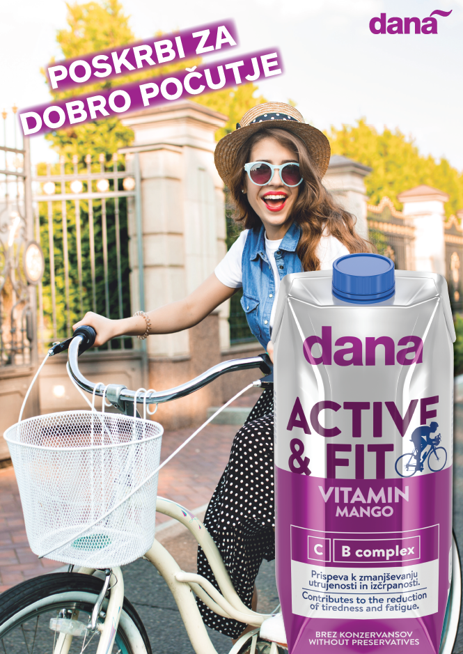 DANA ACTIVE FIT VITAMIN MANGO na voljo v trafikah 3DVA po ceni 1,75 €