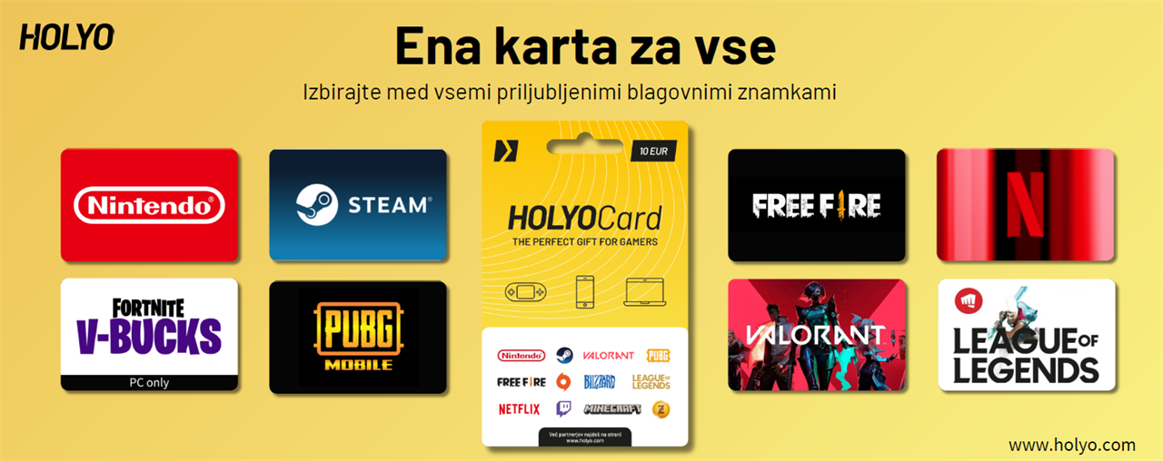 V trafikah 3DVA na voljo darilna kartica Sony Playstation, Roblox, Holyo darilna kartica ter Wellcard