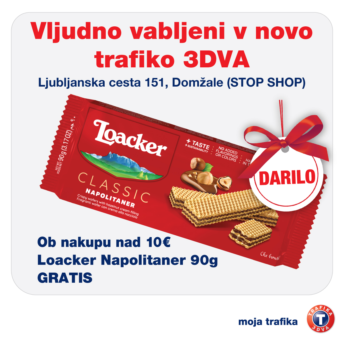 V nakupovalnem parku STOP SHOP v Domžalah je vrata odprla nova trafika 3DVA