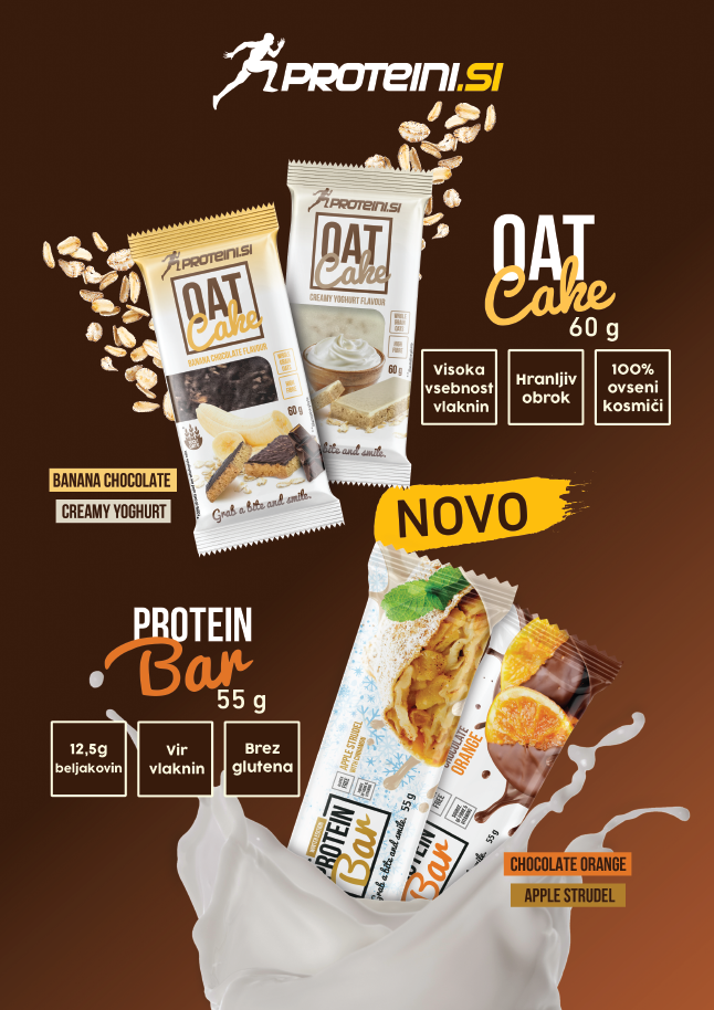 Novi okusi protein barov ter oat cake v trafikah 3DVA