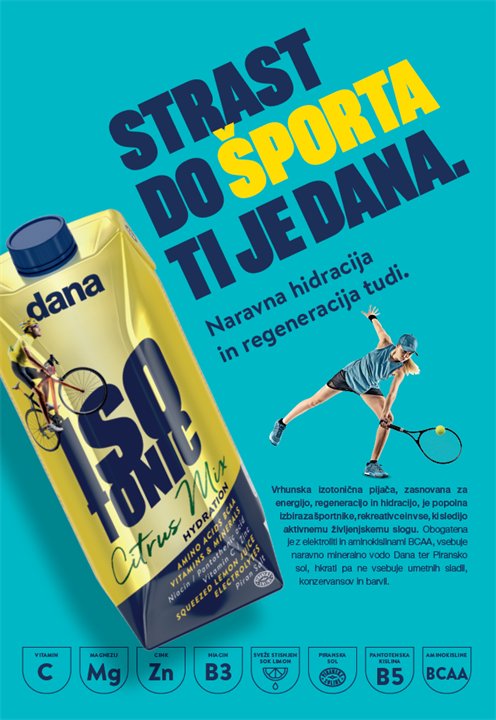 DANA ISOTONIC – tvoj vir energije!